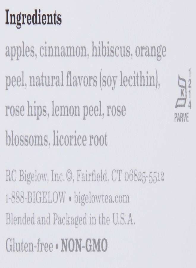 Bigelow Tea Bigelow Cinnamon Apple Herbal Tea Bags 28-Count Boxes (Pack of 6) Cinnamon Apple Hibiscus Flavored Herbal Tea Bags All Natural Non-GMO - Image 5