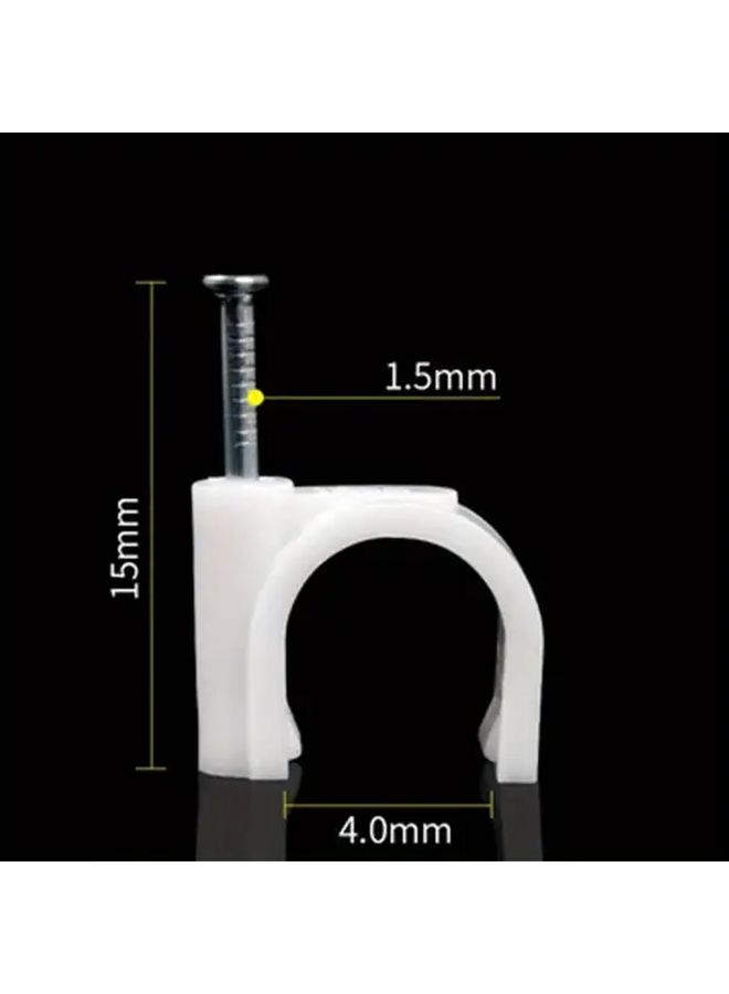 100pcs Heavy Duty Cable Clips 4mm Non Slip Wire Fasteners Secure Grip for Home Office Industrial - Image 3