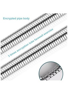 Duravel Duravel1.5M Shower Hose Stainless Steel Flexible Handheld Showerhead Replacement Hose  - Image 3