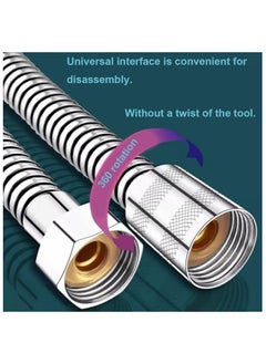 Duravel Duravel1.5M Shower Hose Stainless Steel Flexible Handheld Showerhead Replacement Hose  - Image 4