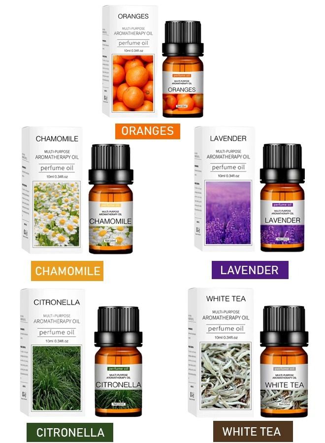 Pack of 5 Natural and Pure Premium Multi Scented Diffuser Aromatherapy Oil - Image 1