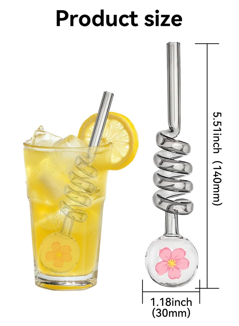 Premium Heat-Resistant Glass Straw Set (2PCS) – High Borosilicate Tube for Smooth Airflow, Durable, Reusable & Easy Cleaning - Image 2