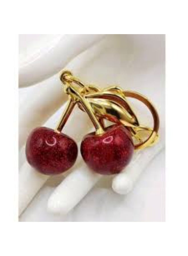 An elegant, fruity cherry-shaped medallion with a sophisticated and distinctive design — perfect for everyday decoration and a modern touch to travel and outdoor accessories! - Image 4