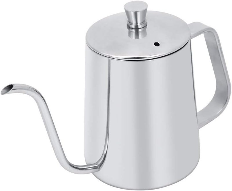 Gooseneck Coffee Pot 550ml Stainless Steel Longspouse Coffee Maker, Suitable for Home Kitchens and Shops, Easy to pour Water, and Easy to - Image 1