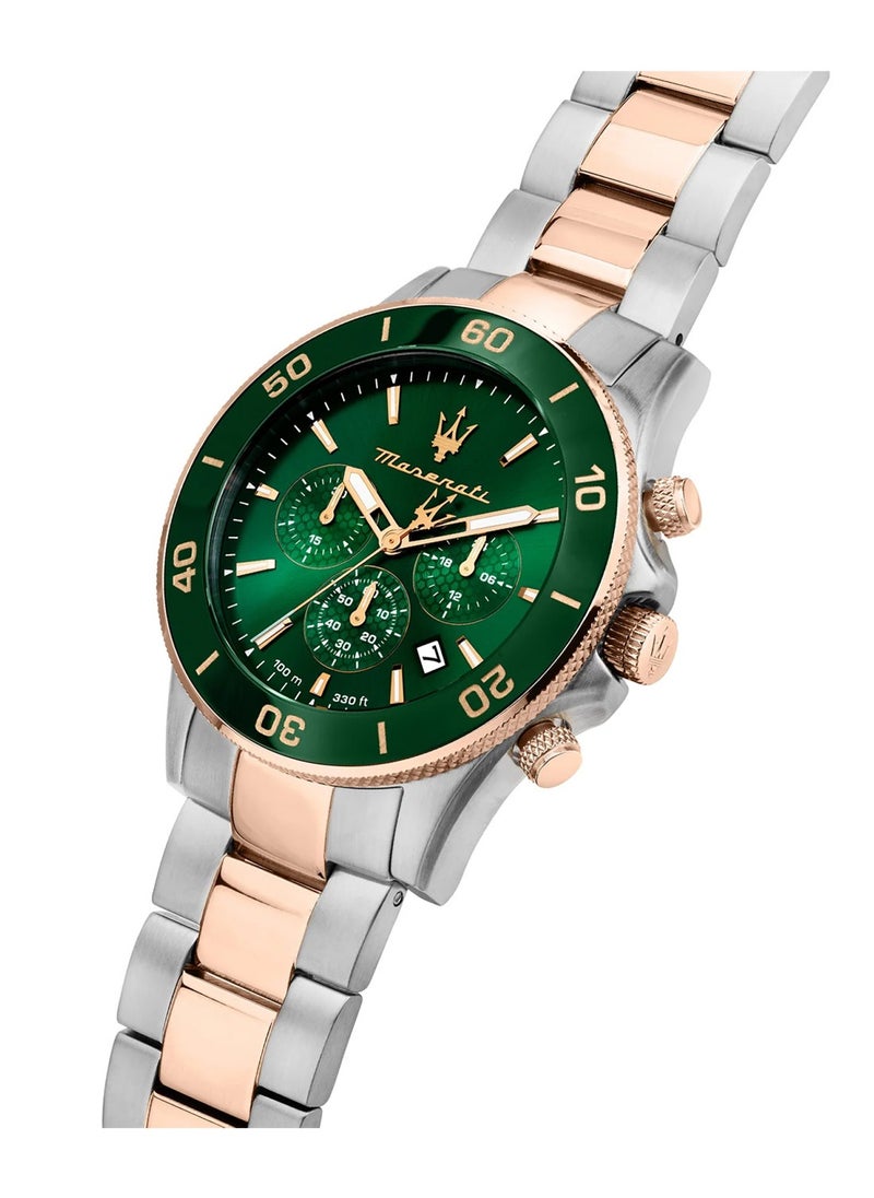 Maserati Men’s Competizione Green Dial Stainless Steel Band Watch R8873600004 – 43mm  - Image 4