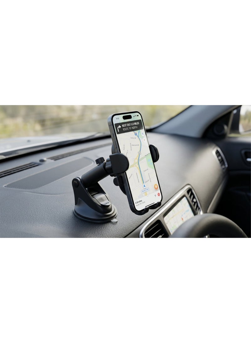 777 MD-01 Gravity Car Phone Holder – One-Hand Operation – Secure Grip – Universal Compatibility – Black - Image 2