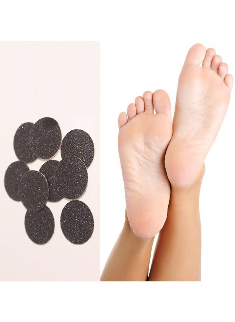 brunson - Electric Foot Callus Remover 50PCS Replacement Sandpaper Discs Pedicure Electronic Foot FileR for Dead Dry Hard Skin Calluses removal XS 10mm 80grit - Image 1