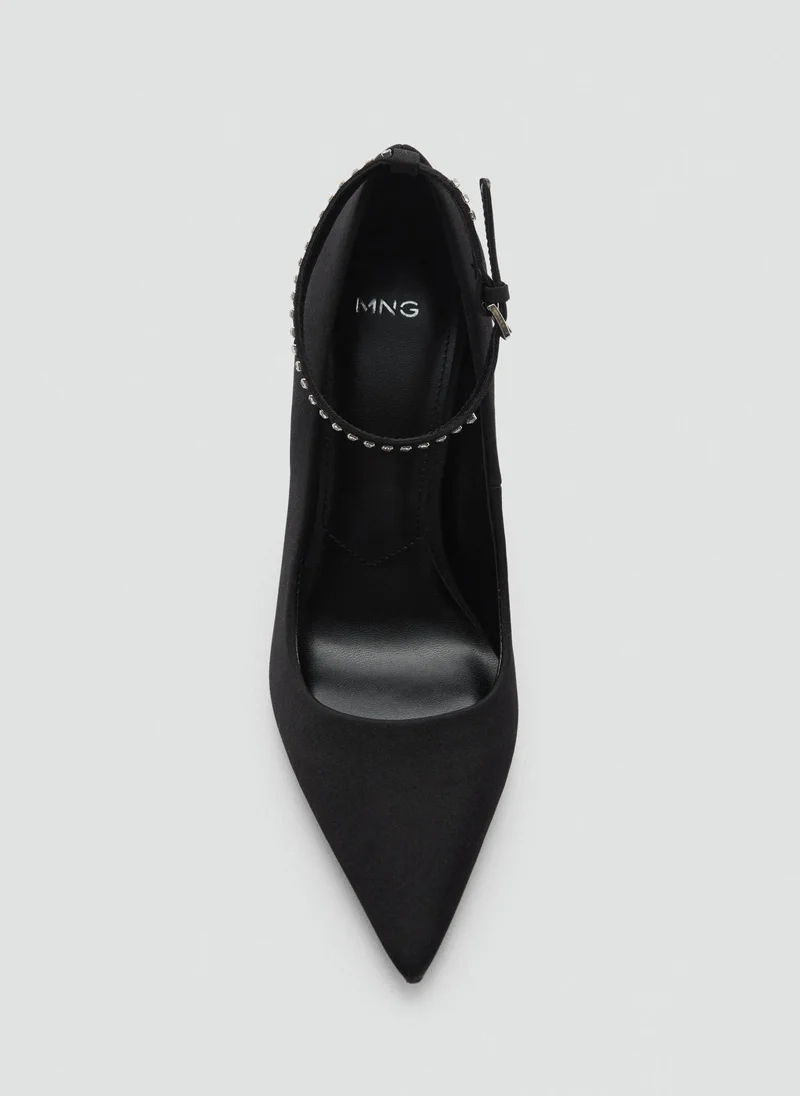 MANGO Heeled Shoes With Rhinestone Bracelet