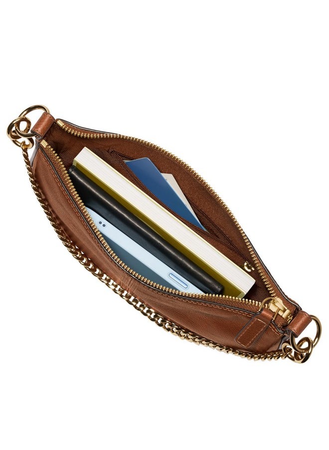 FOSSIL Fossil Women's Jolie Leather Small Shoulder Bag Purse Handbag, Brown (Model: ZB1877200)  - Image 1
