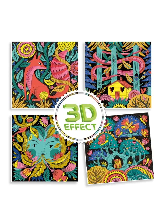 DJECO Fantasy Forest 3D Felt Tip Art