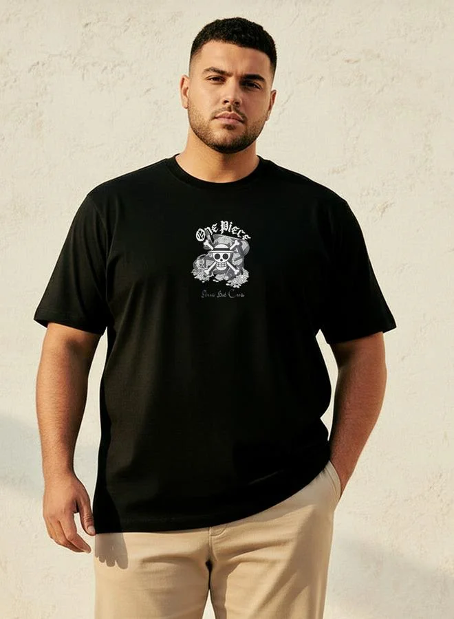 Maxim Men Regular Fit Crew Neck Short Sleeves One Piece Print T-shirt