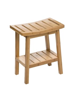 Five Simply Smart High Quality Bamboo Bathroom Storage Bench Stool Light Brown 46 x 25 x 39.5 cm 174605  - Image 1
