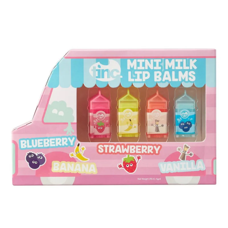 تينك Set Of 4 Mini Milk Scented Lip Balms