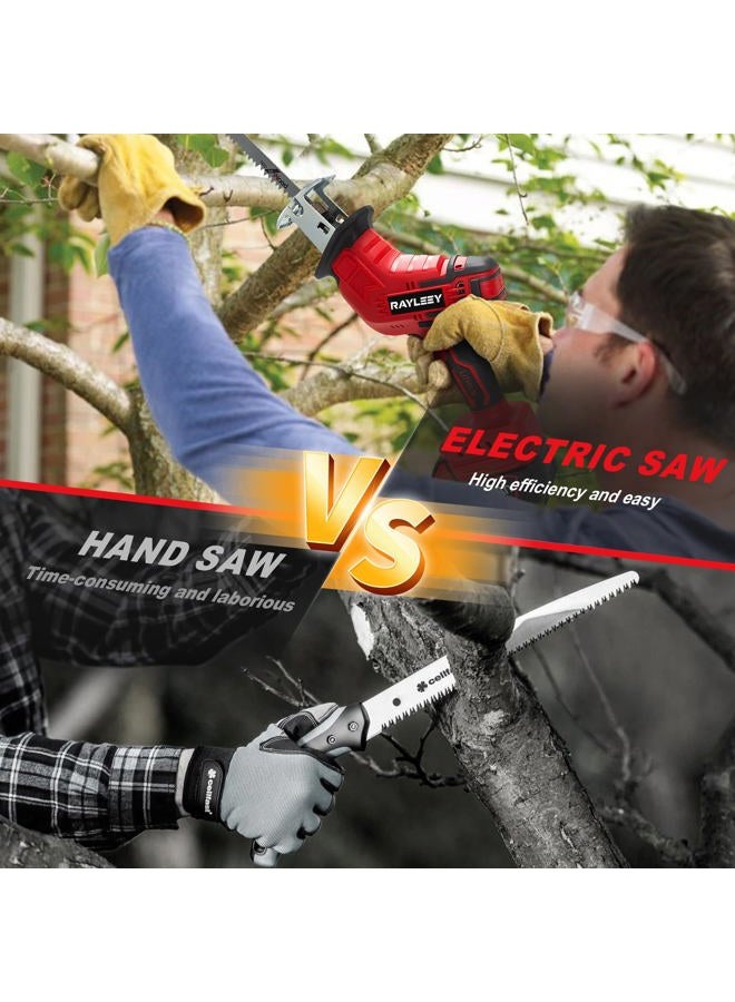 RAYLEEY Cordless Reciprocating Saw Compatible with Milwaukee M18 Battery [TOOL ONLY], Mini Recipro Saw Cordless with 4 Blades, 3500 SPM Variable Speed, One-Handed Operation, Tool-free Blade Change - Image 3