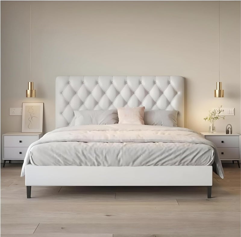Comfynest Modern Upholstered Bed Frame - Image 1