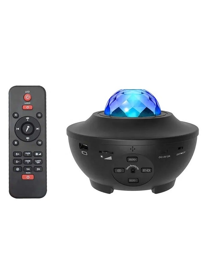 Space with the Galaxy Projector Lamp, Starry Night Light with Music, Bluetooth Speaker, and RGB Lights, Perfect for Bedroom Ambiance USB Supported. - Image 1