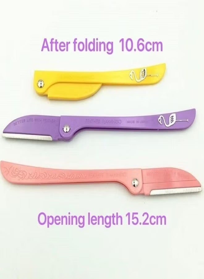 Flamingo Feather 3-Piece Flamingos Stainless Steel Safe Razor Japanese original - Image 2