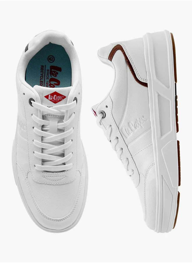 Lee Cooper Men's Logo Detail Lace-Up Ankle Sneakers