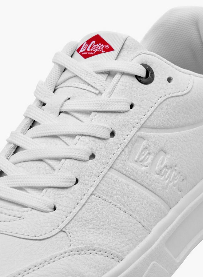 Lee Cooper Men's Logo Detail Lace-Up Ankle Sneakers  - Image 4