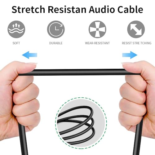 Imaginea XLR Female to 6.35mm (1/4 Inch) TS Jack 3PIN Female Cord Wire Microphone Cable for Party Speaker/Amplifier/Keyboard Guitar Cable (Pack of 1, 3 Meter) - Image 4