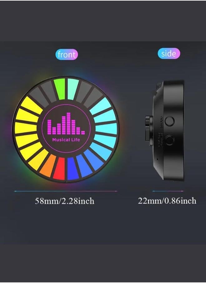Executive LLC (pack of 2) L027 RGB Voice Controlled Synchronized Rhythm Light Fashion Colorful Music Atmosphere Light Promotional Gift LED Pickup Light  - Image 3