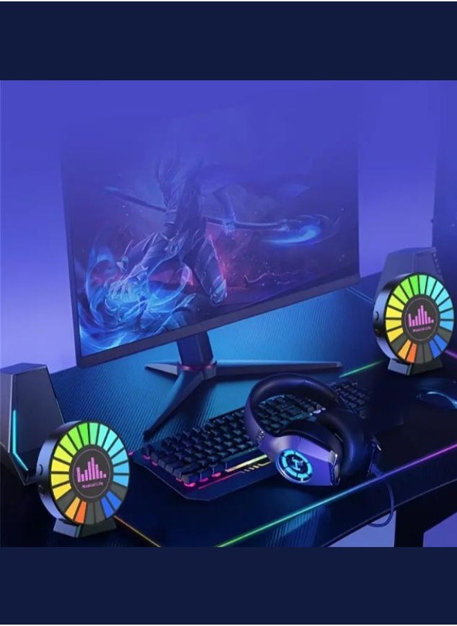 Executive LLC (pack of 2) L027 RGB Voice Controlled Synchronized Rhythm Light Fashion Colorful Music Atmosphere Light Promotional Gift LED Pickup Light  - Image 2