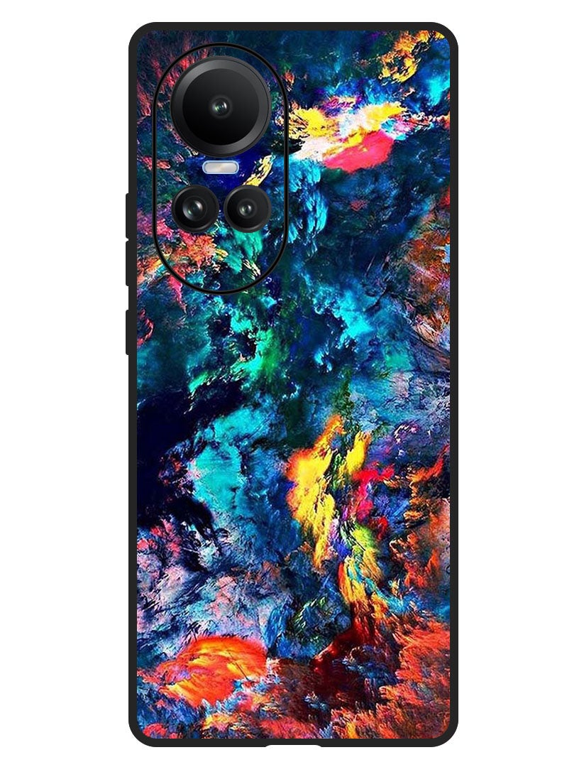 Theodor Protective Case Anti Scratch Shock Proof Bumper Cover For Oppo Reno 10/10 Pro Water Colour - Image 1