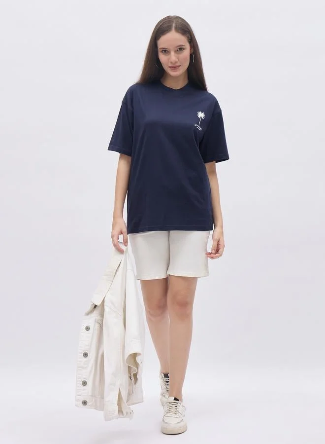 Styli Graphic Print Oversized T-Shirt