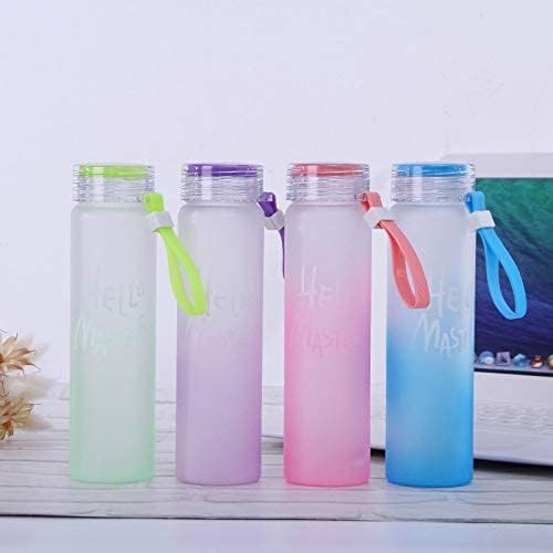 SHOPELLA Hello Master Borosilicate Glass Water Bottle Transparent Durable and Stylish Bottle for Home Office School Gym Outdoor Activities and Traveling - Image 4
