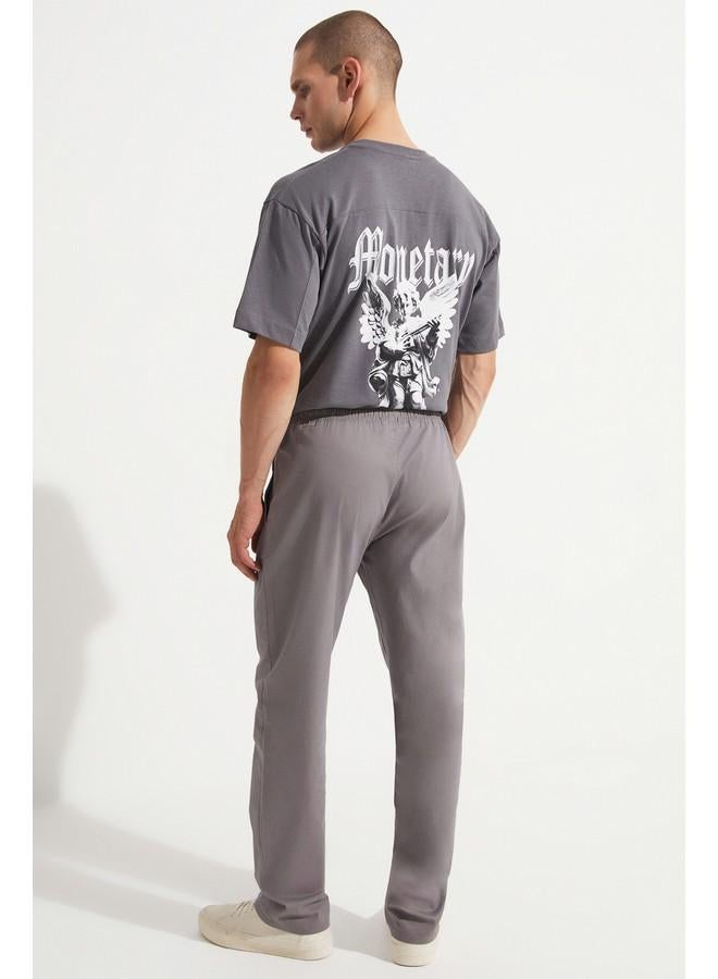 JUNE Men Regular Fit Jogger Trouser Grey - Image 2