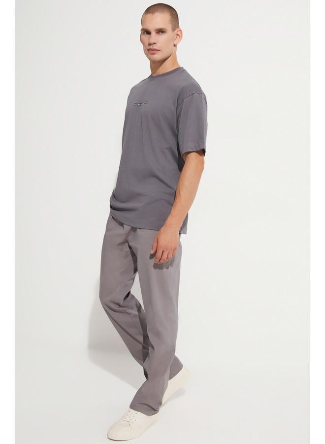 JUNE Men Regular Fit Jogger Trouser Grey - Image 1