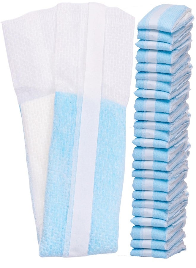 Vakly Postpartum Maternity Pads with Tails [24 Pack] Large 3''x20'' Maximum Absorbency Heavy Flow Postpartum Incontinence Pads - Ultra Soft Disposable Nursing Pads for New Moms (24) - Image 1