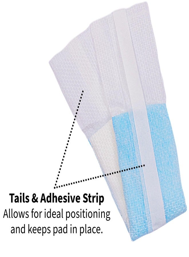 Vakly Postpartum Maternity Pads with Tails [24 Pack] Large 3''x20'' Maximum Absorbency Heavy Flow Postpartum Incontinence Pads - Ultra Soft Disposable Nursing Pads for New Moms (24) - Image 3