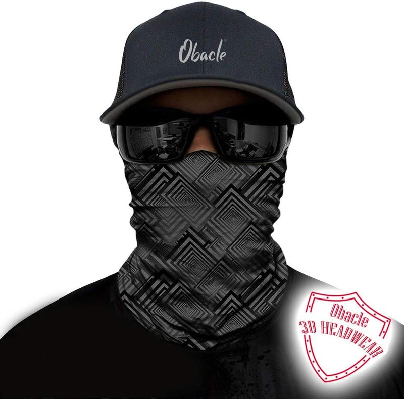 Obacle Seamless Face Mask Rave Bandana Men Women for Dust Sun Wind Protection - Image 2