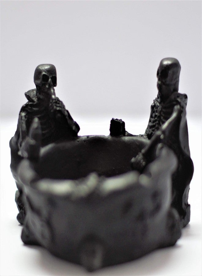 Inara Creation 2 Skeleton Skull Ashtray - Black - Image 3