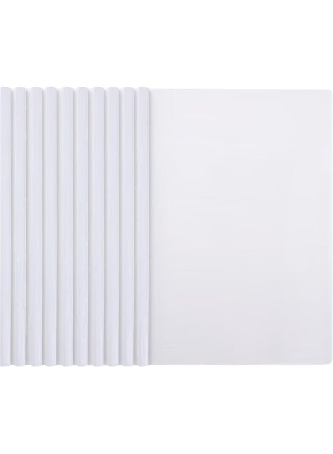 Comix 20 A4/10Mm Transparent Pull Rod File Folders, Resume Report Folders, Business Meeting Document Folders, Product Inspection Report Folders, Exam Paper Folders, Student Storage Ea8511 White - Image 3