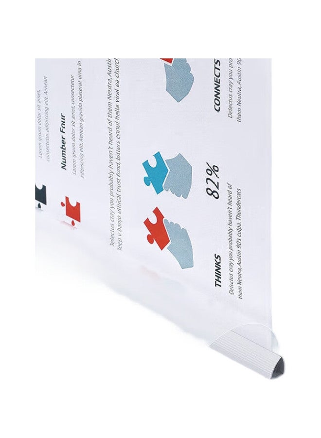 Comix 20 A4/10Mm Transparent Pull Rod File Folders, Resume Report Folders, Business Meeting Document Folders, Product Inspection Report Folders, Exam Paper Folders, Student Storage Ea8511 White - Image 1