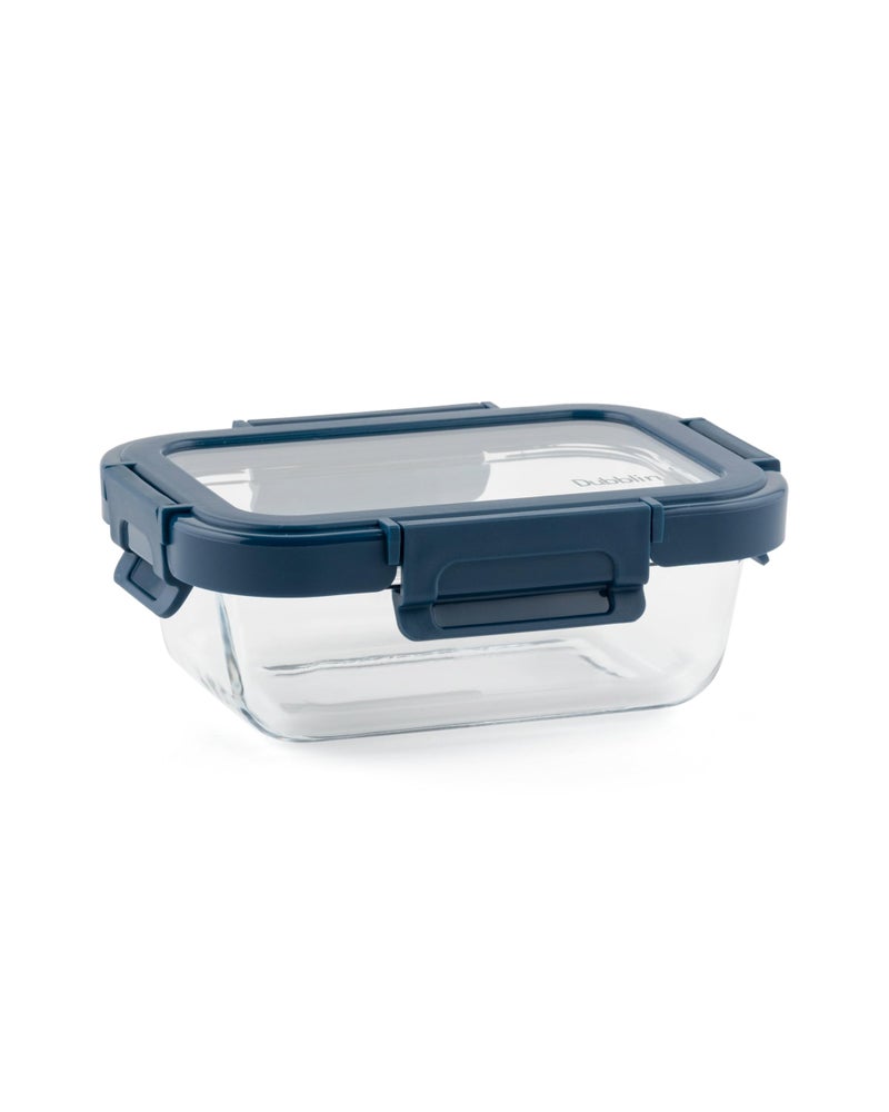DUBBLIN Keep In Glass Borosilicate Glass Container 370ml - Rectangular, Clear | Oven, Freezer & Microwave Safe Storage Solution (1 Piece) - Image 5