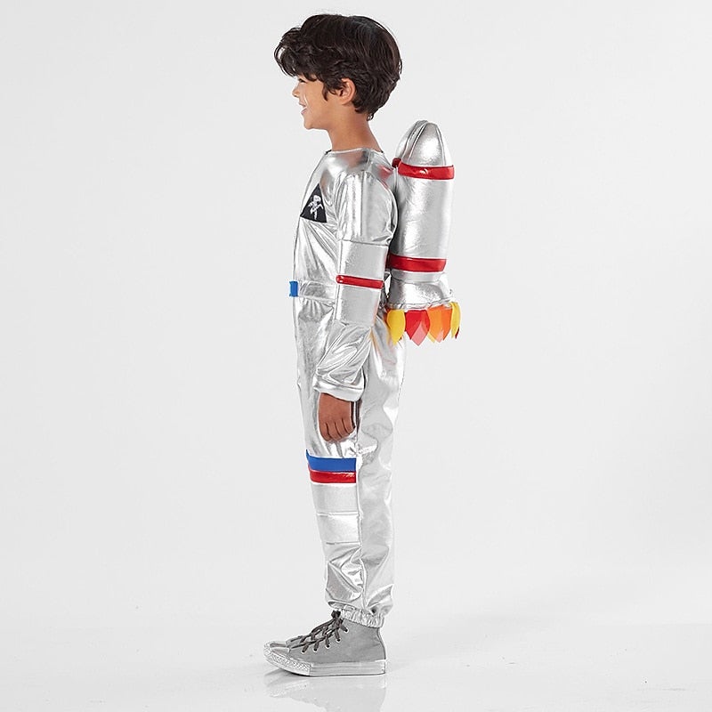 Y&D Onesies Astronaut Cosplay Kid's Boys' Girls' Carnival Masquerade Mardi Gras Carnival Halloween Performance Easy Halloween Costumes Dress Up - Image 4