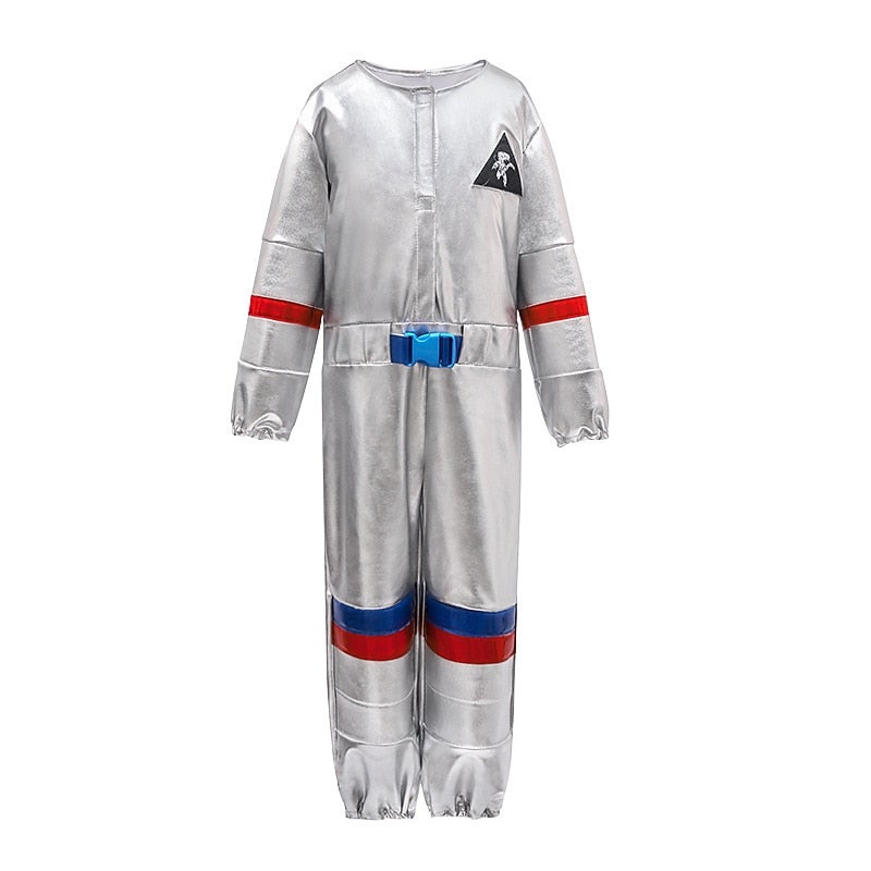 Y&D Onesies Astronaut Cosplay Kid's Boys' Girls' Carnival Masquerade Mardi Gras Carnival Halloween Performance Easy Halloween Costumes Dress Up - Image 1