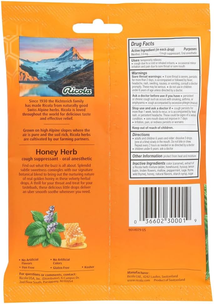 Ricola Honey Herb Throat Drop Pack of 3 - Image 3
