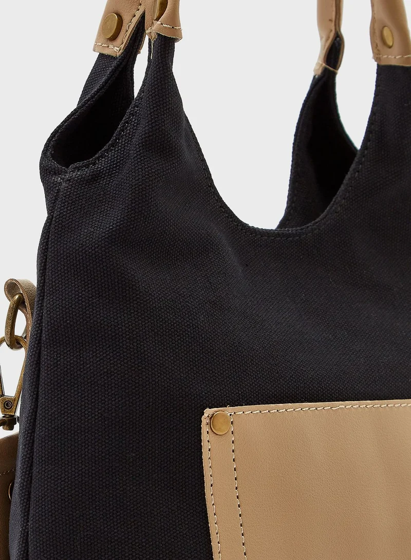 Ginger Front Pocket Canvas Shopper