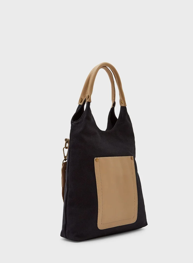 Ginger Front Pocket Canvas Shopper