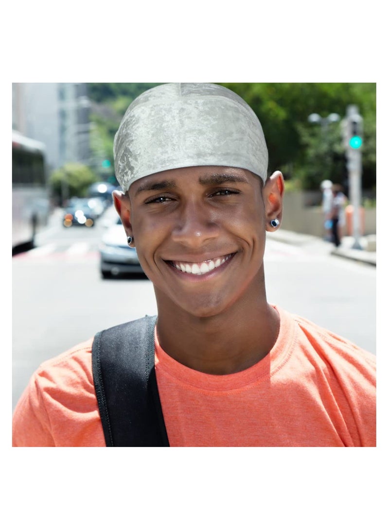 4 Pcs Silky Durags for 360 Waves Satin Doo Rag Durag Head Wraps with Extra Long Tail and Wide Straps for Men Women - Image 2