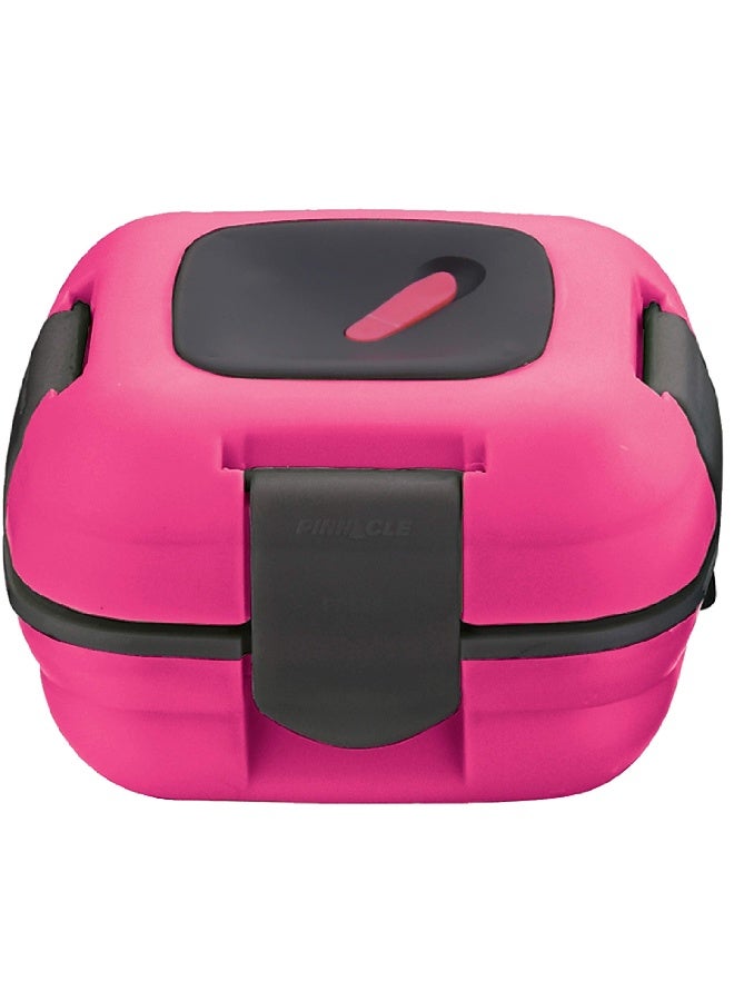Pinnacle Insulated Leak Proof Lunch Box for Adults and Kids - Thermal Lunch Container With NEW Heat Release Valve, 16 oz (Pink) - Image 1