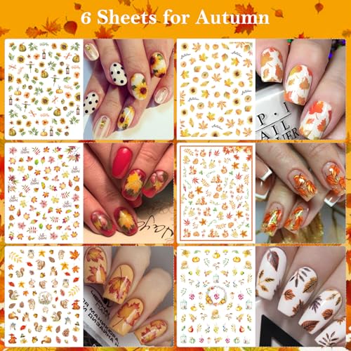 winthrop 30 Sheets All Holiday Nail Stickers, Thanksgiving Independence Christmas Valentine's HalloweenDay Nail Art Decals Mixed All Season Set, Self-Adhesive Design Year-Round Manicure Decorations Supplies - Image 3