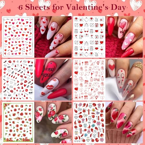 winthrop 30 Sheets All Holiday Nail Stickers, Thanksgiving Independence Christmas Valentine's HalloweenDay Nail Art Decals Mixed All Season Set, Self-Adhesive Design Year-Round Manicure Decorations Supplies - Image 5