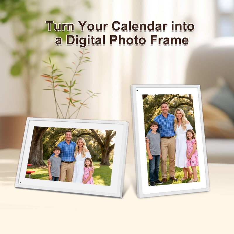 Moonka 10.1 Inch Smart Digital Calendar Planner & Chore Chart, IPS HD Touchscreen Interactive Display, Smart Family Planner/Digital Picture Frame for Seamless Scheduling - Image 5