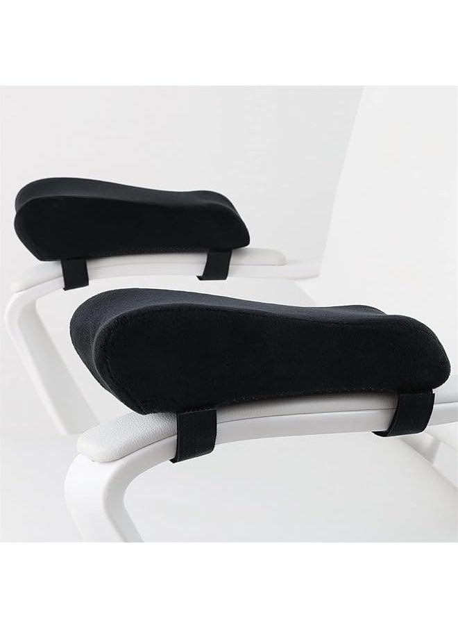 X spring 2 Pcs Chair Armrest Pads Ergonomic Armrest Cushion For Elbow Pressure Relief Chair Arm Pads With Memory Foam Chair Armrest Cushions Elbow Pillow For Computer Gaming Desk Chairs  - Image 1