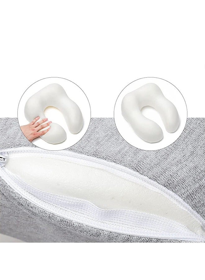 Generic Travel Pillow Luxury Memory Foam Neck and Head Support Soft Sleeping Rest Cushion Travel Neck Pillow  - Image 3